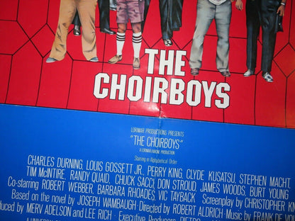 THE CHOIRBOYS US ONE SHEET POSTER CHARLES DURING JAMES WOODS GOSSETT