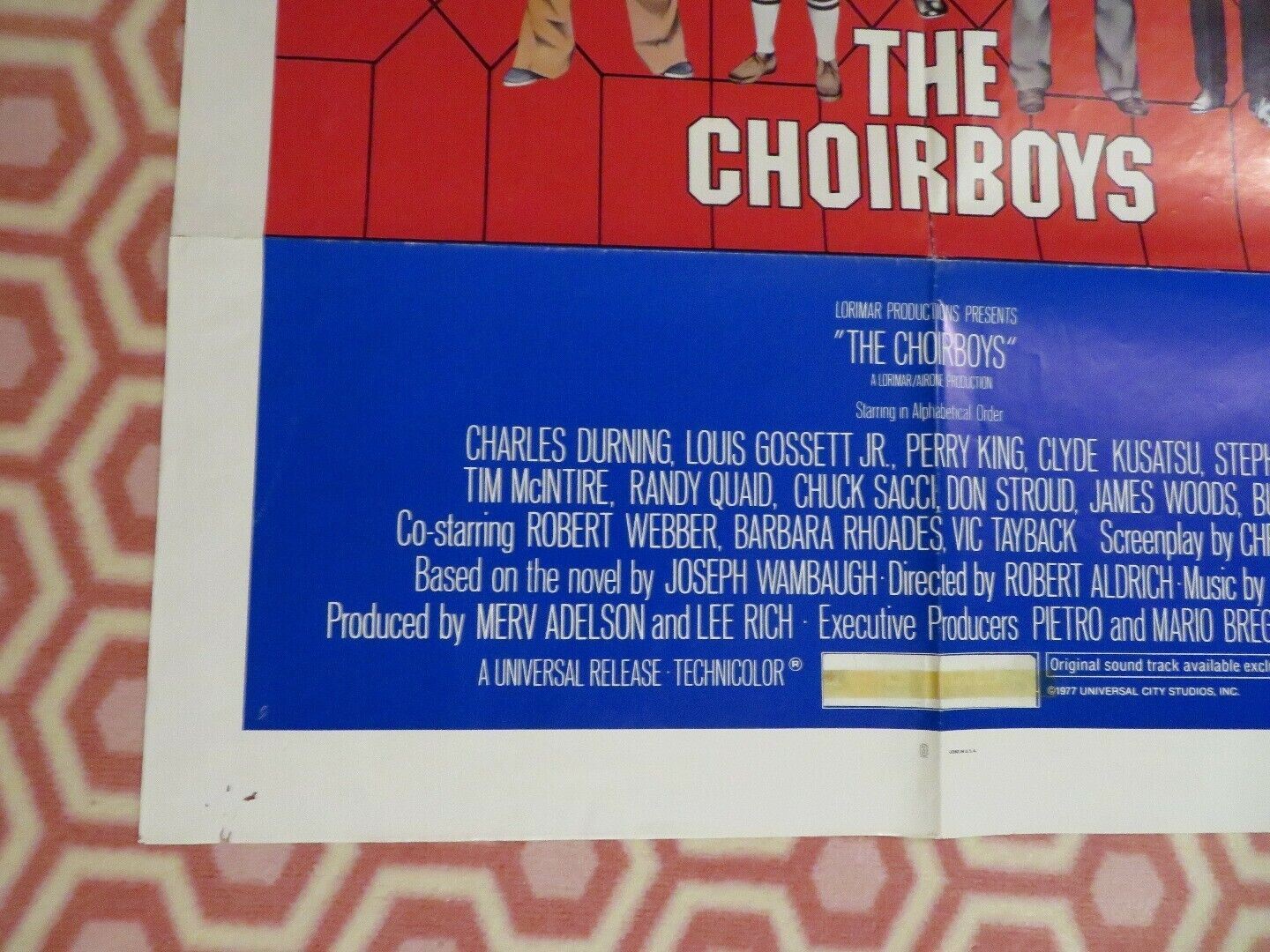 THE CHOIRBOYS US ONE SHEET POSTER CHARLES DURING JAMES WOODS GOSSETT