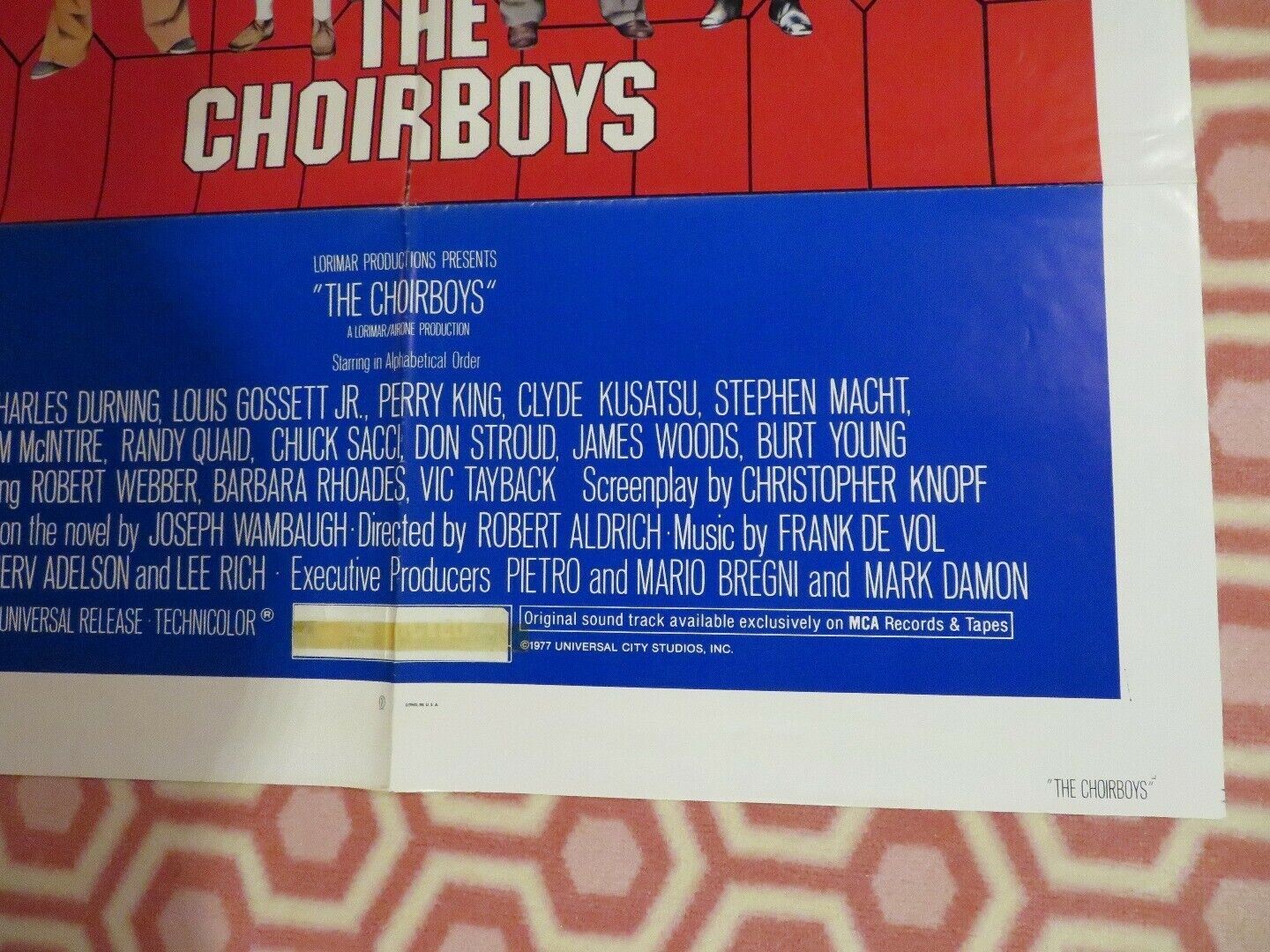 THE CHOIRBOYS US ONE SHEET POSTER CHARLES DURING JAMES WOODS GOSSETT