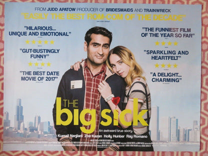 THE BIG SICK BRITISH QUAD (30"x 40") ROLLED POSTER RAY ROMANO ZOE KAZAN 2017