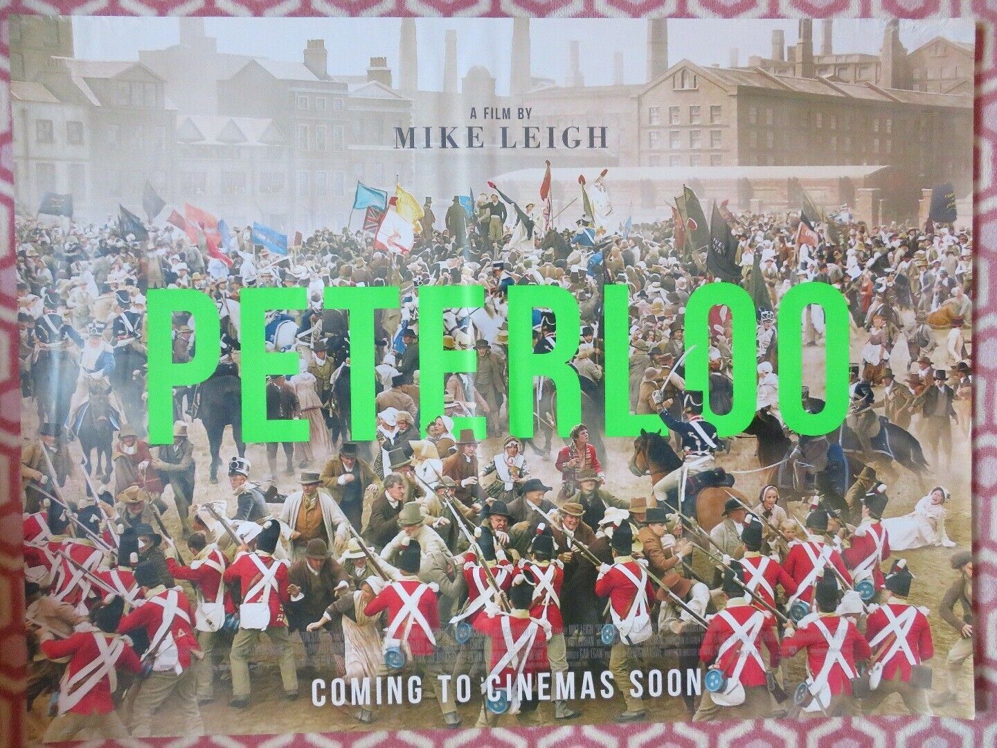 PETERLOO BRITISH QUAD (30"x 40") ROLLED POSTER MIKE LEIGH RORY KINNEAR 2018