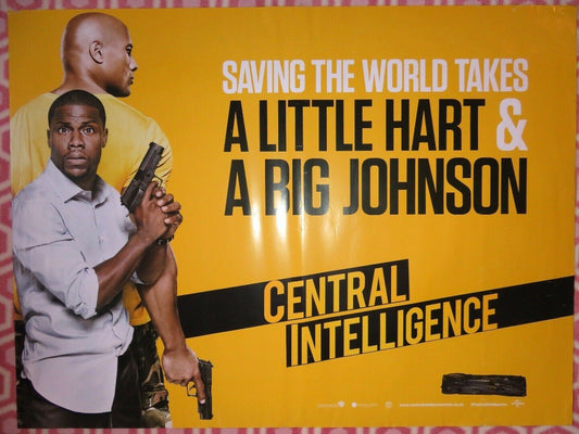 CENTRAL INTELLIGENCE BRITISH QUAD (30"x 40") ROLLED POSTER KEVIN HART D.JOHNSON