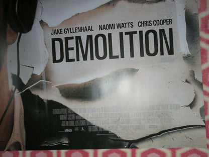 DEMOLITION BRITISH QUAD (30"x 40") ROLLED POSTER JAKE GYLLENHALL NAOMI WATTS '15