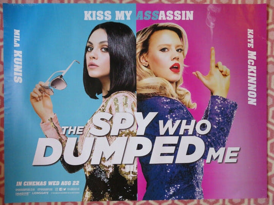 THE SPY WHO DUMPED ME BRITISH QUAD (30"x 40") ROLLED POSTER MILA KUNIS 2018