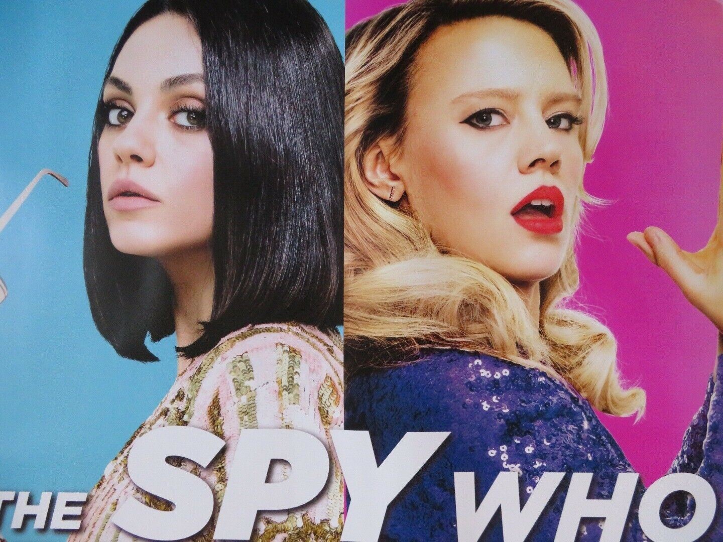 THE SPY WHO DUMPED ME BRITISH QUAD (30"x 40") ROLLED POSTER MILA KUNIS 2018