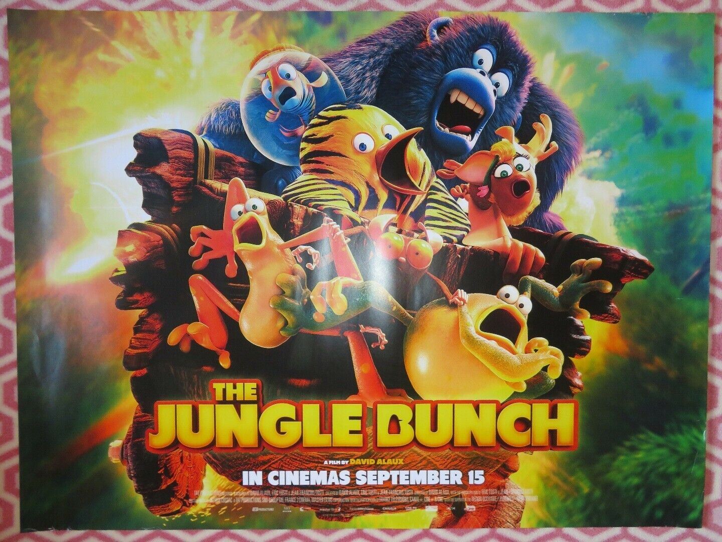 THE JUNGLE BUNCH BRITISH QUAD (30"x 40") ROLLED POSTER DAVID ALAUX 2017