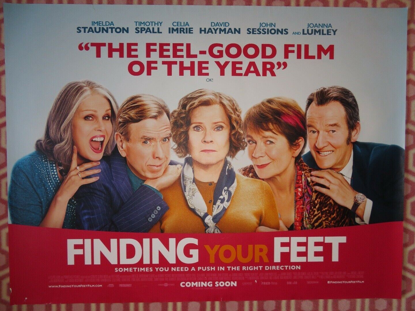 FINDING YOUR FEET BRITISH QUAD (30"x 40")ROLLED POSTER JOANNA LUMLEY CELIA IMRIE