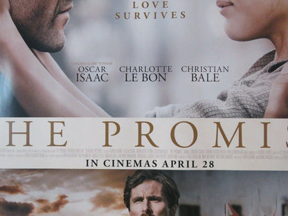 THE PROMISE BRITISH QUAD (30"x 40") ROLLED POSTER CHRISTIAN BALE OSCAR ISSAC '16