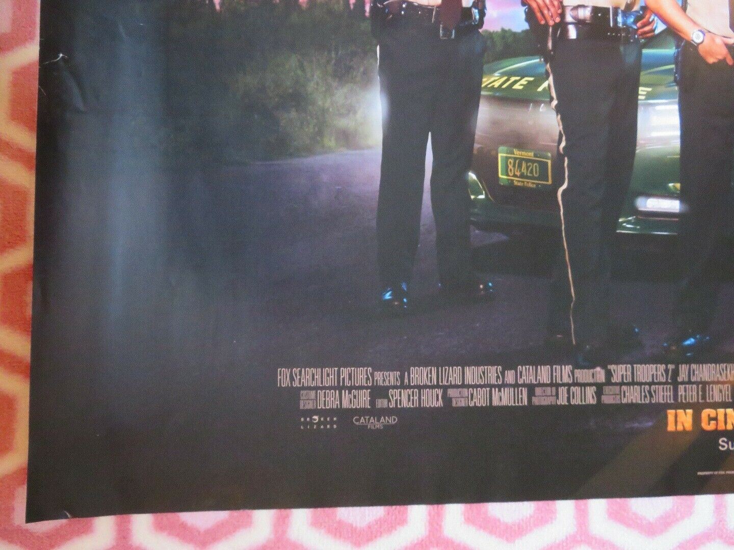 SUPER TROOPERS 2 BRITISH QUAD (30"x 40") ROLLED POSTER  SEANN WILLIAM SCOTT 2018