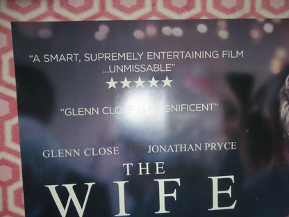 THE WIFE BRITISH QUAD (30"x 40") ROLLED POSTER GLENN CLOSE JOHNATHAN PRYCE 2017