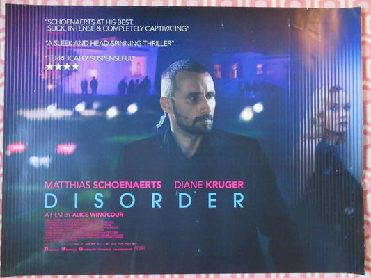 DISORDER QUAD (30"x 40") ROLLED POSTER MATTHIAS SCHOENAERTS DAINE KRUGER 2015