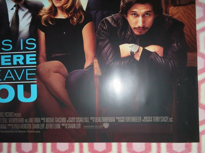 THIS IS WHERE YOU LEAVE QUAD (30"x 40") ROLLED POSTER JASON BATEMAN TINA FEY '14