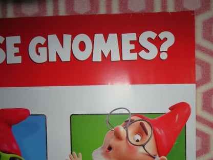 SHERLOCK GNOMES QUAD (30"x 40") ROLLED POSTER EMILY BLUNT MICHAEL CAINE 2018