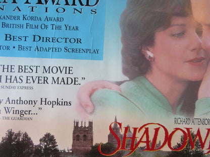 SHADOWLANDS QUAD (30"x 40") ROLLED POSTER ANTHONY HOPKINS DEBRA WINGER 1993