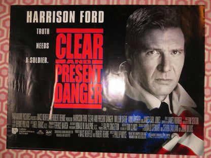 CLEAR AND PRESENT DANGER QUAD (30"x 40") ROLLED POSTER HARRISON FORD TOM CLANCY