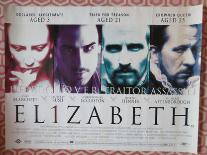 ELIZABETH QUAD (30"x 40") ROLLED POSTER CATE BLANCHETT GEOFFREY RUSH 1998