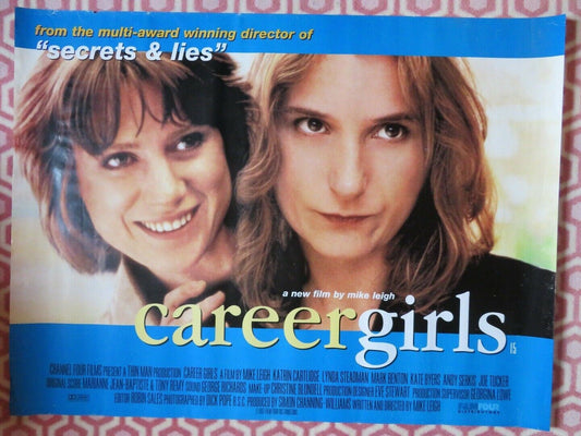 CAREER GIRLS QUAD (30"x 40") ROLLED POSTER MIKE LEIGH KATRIN CARTLIDGE 1997