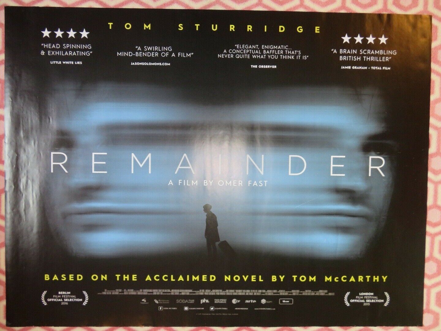 REMAINDER QUAD  (30"x 40") ROLLED POSTER TOM MCCARTY TOM STURRIDGE 2015