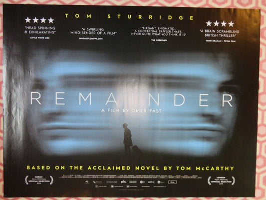 REMAINDER QUAD  (30"x 40") ROLLED POSTER TOM MCCARTY TOM STURRIDGE 2015