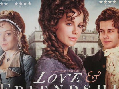 LOVE & FRIENDSHIP QUAD (30"x 40") ROLLED POSTER STEPHEN FRY KATE BECKINGSALE '16