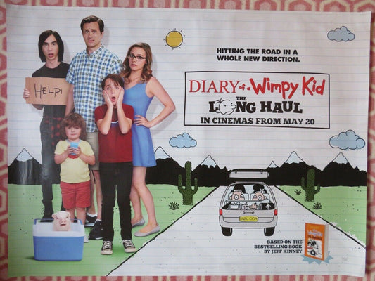 DIARY OF A WIMPY KID THE LONG HAUL QUAD (30"x 40") ROLLED POSTER JEFF KINNEY