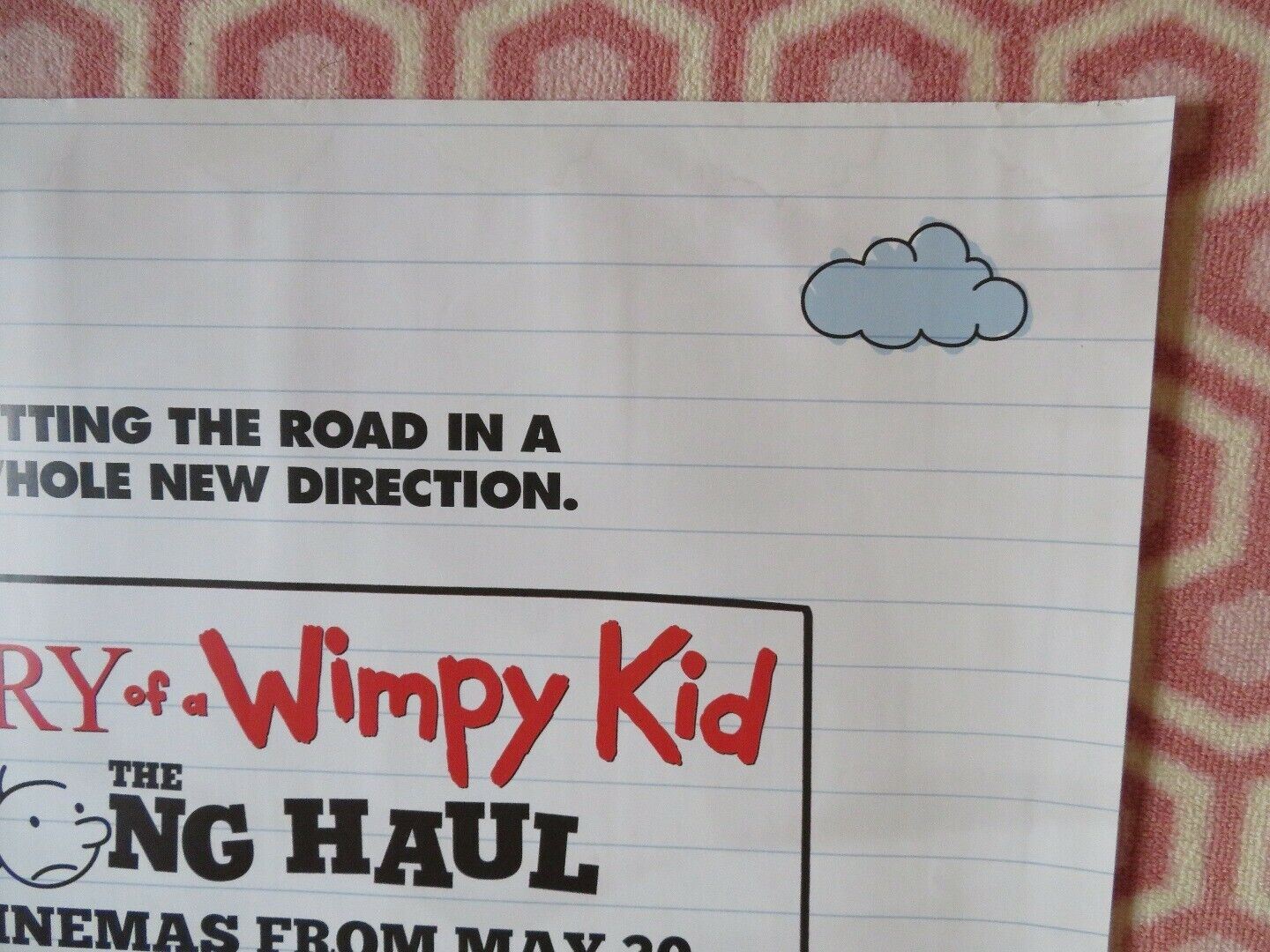 DIARY OF A WIMPY KID THE LONG HAUL QUAD (30"x 40") ROLLED POSTER JEFF KINNEY