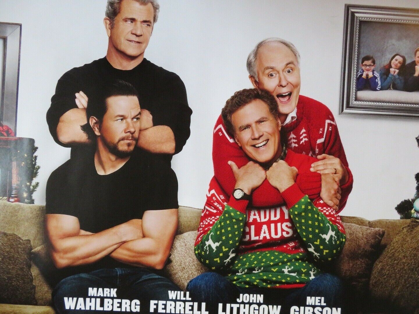 DADDY'S HOME 2  QUAD (30"x 40") ROLLED POSTER MARK WAHLBERG WILL FERRWELL 2017