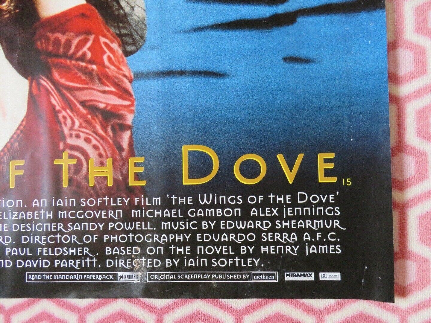 THE WINGS OF THE DOVE QUAD (30"x 40") ROLLED POSTER HELENA BONHAM CARTER 1997