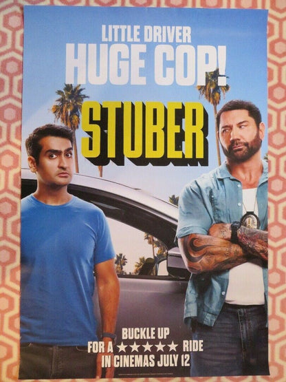 STUBER UK ONE SHEET (27"x 41") ROLLED POSTER 2019 COMEDY