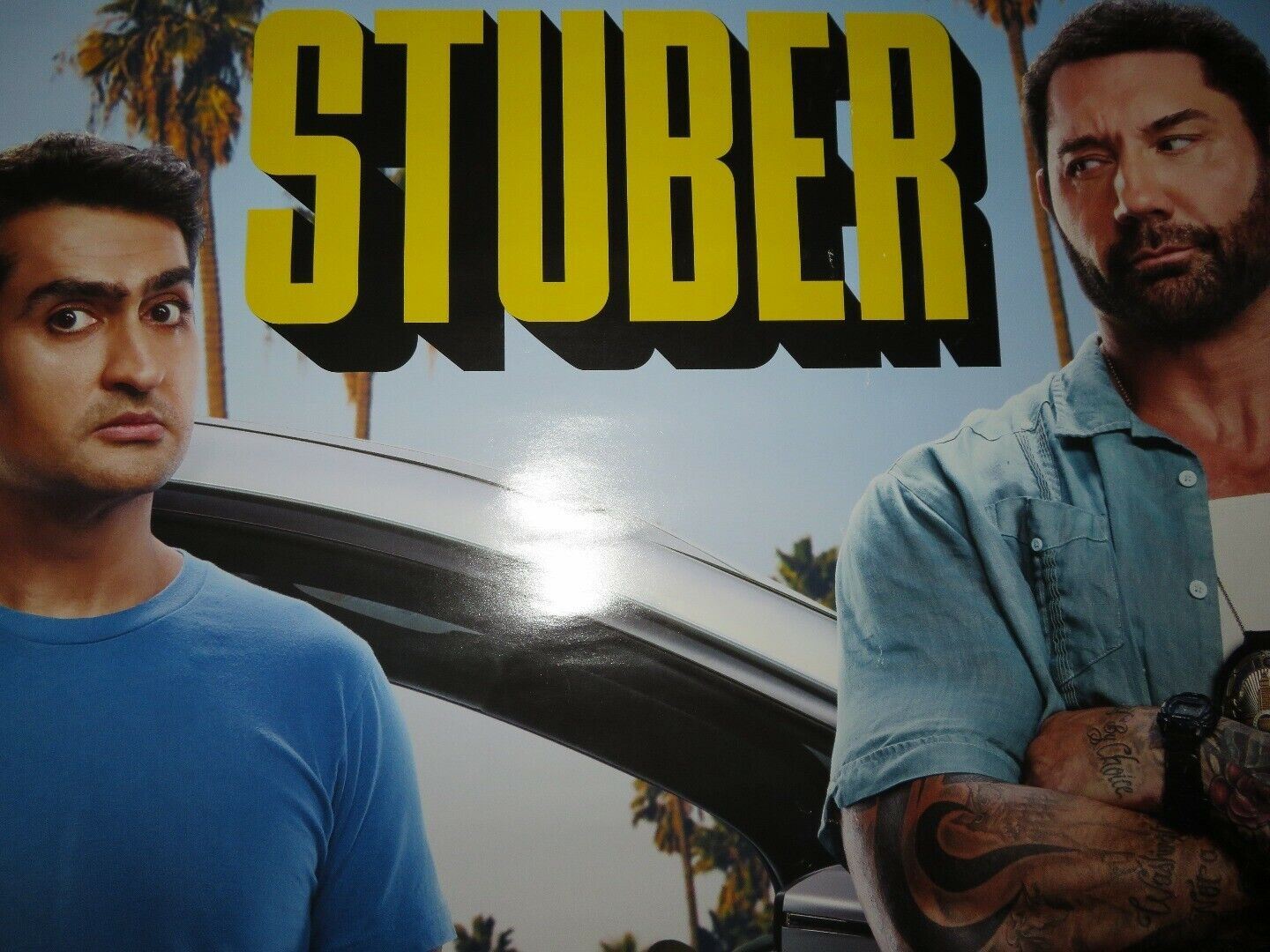 STUBER UK ONE SHEET (27"x 41") ROLLED POSTER 2019 COMEDY