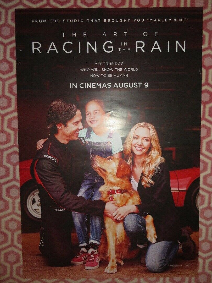 THE ART OF RACING IN THE RAIN UK ONE SHEET (27"x 41")ROLLED POSTER KEVIN COSTNER