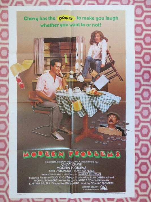 MODERN PROBLEMS ONE SHEET (27 x 41) POSTER CHEVY CHASE PATTI D'ARBANVILLE 1981