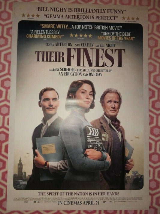 THEIR FINEST UK ONE SHEET (27"x 41") ROLLED POSTER GEMMA ARTERTON SAM CLAFLIN