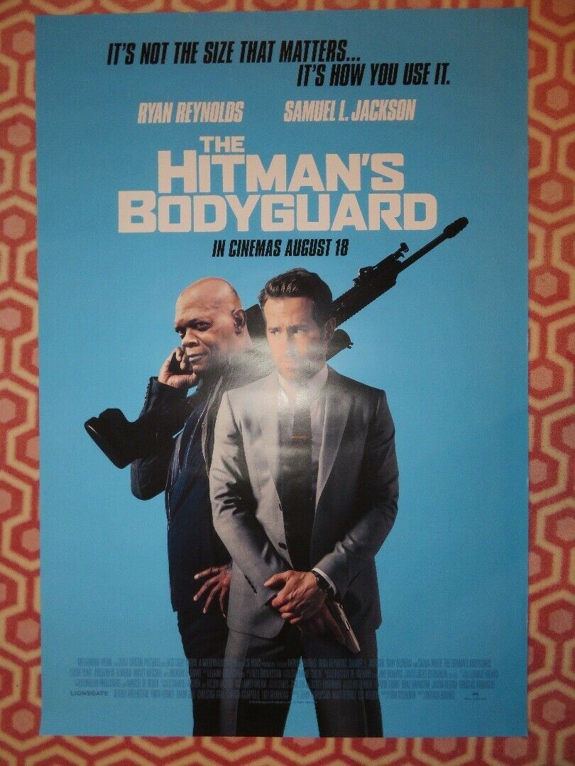 THE HITMAN'S BODYGUARD UK ONE SHEET (27"x 41") ROLLED POSTER RYAN REYNOLDS 2017