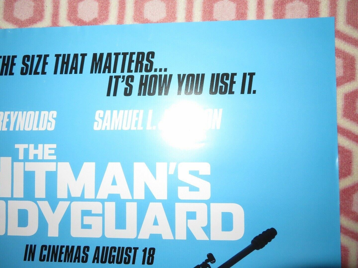 THE HITMAN'S BODYGUARD UK ONE SHEET (27"x 41") ROLLED POSTER RYAN REYNOLDS 2017