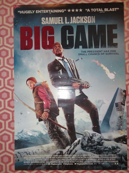 BIG GAME UK ONE SHEET (27"x 41") ROLLED POSTER SAMUEL L.JACKSON 2014