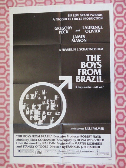 THE BOYS FROM BRAZIL ONE SHEET (27 x 41) POSTER GREGORY PECK LAURENCE OLIVIER