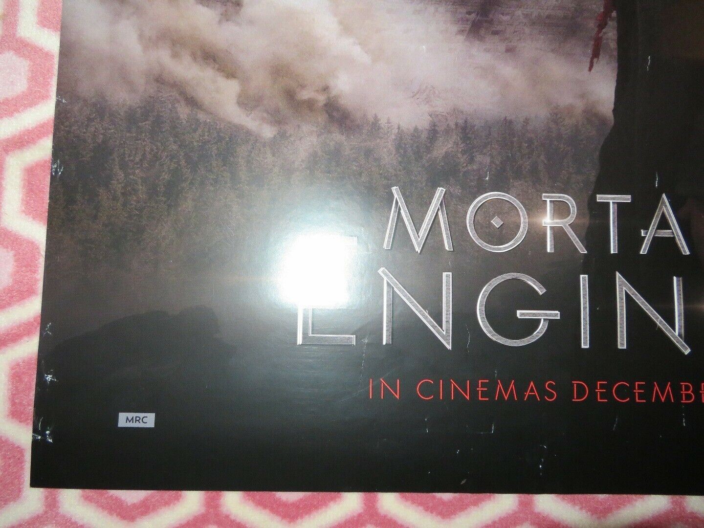 MORTAL ENGINES UK ONE SHEET (27"x 41") ROLLED POSTER HERA HILMAR ROBERT SHEEHAN