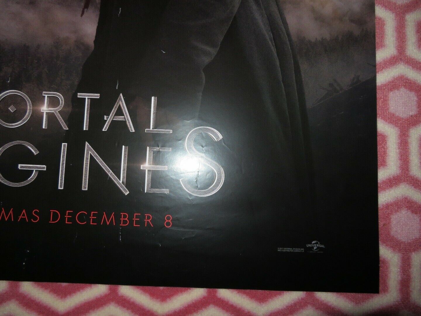 MORTAL ENGINES UK ONE SHEET (27"x 41") ROLLED POSTER HERA HILMAR ROBERT SHEEHAN