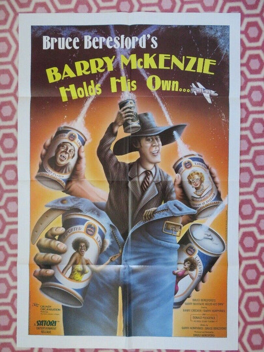 BARRY MCKENZIE HOLD IS OWN ONE SHEET  POSTER BARRY CROCKER 1985