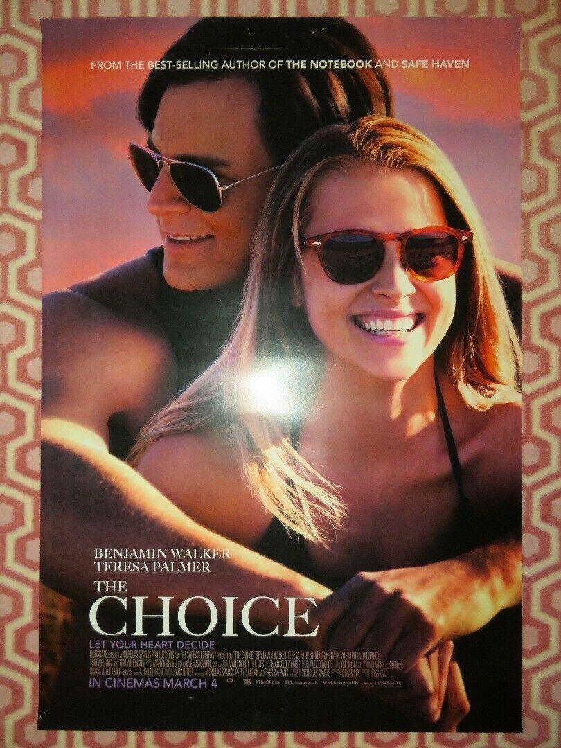 THE CHOICE UK ONE SHEET (27"x 41") ROLLED POSTER BENJAMIN WALKER TERESA PALMER