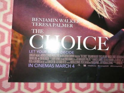 THE CHOICE UK ONE SHEET (27"x 41") ROLLED POSTER BENJAMIN WALKER TERESA PALMER