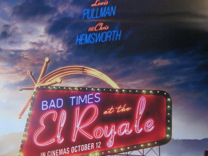 BAD TIMES AT THE EL ROYALE UK ONE SHEET (27"x 41") ROLLED POSTER JEFF BRIDGES