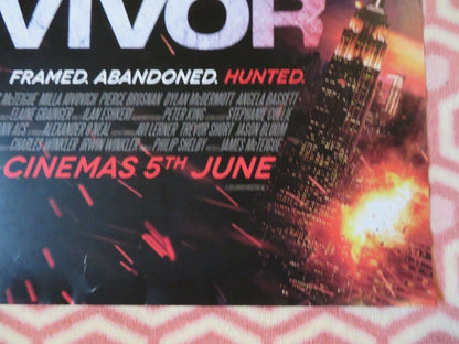 SURVIVOR UK ONE SHEET (27"x 41") ROLLED POSTER MILLA JOVOVICH PIERCE BROSNAN '15