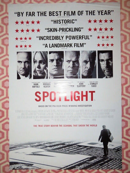 SPOTLIGHT UK ONE SHEET (27"x 41") ROLLED POSTER MARK RUFFALO MICHAEL KEATON 2015