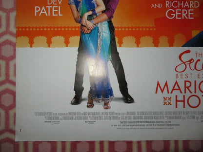 THE SECOND BEST EXOTIC MARIGOLD HOTEL UK ONE SHEET (27"x 41") ROLLED POSTER 2015