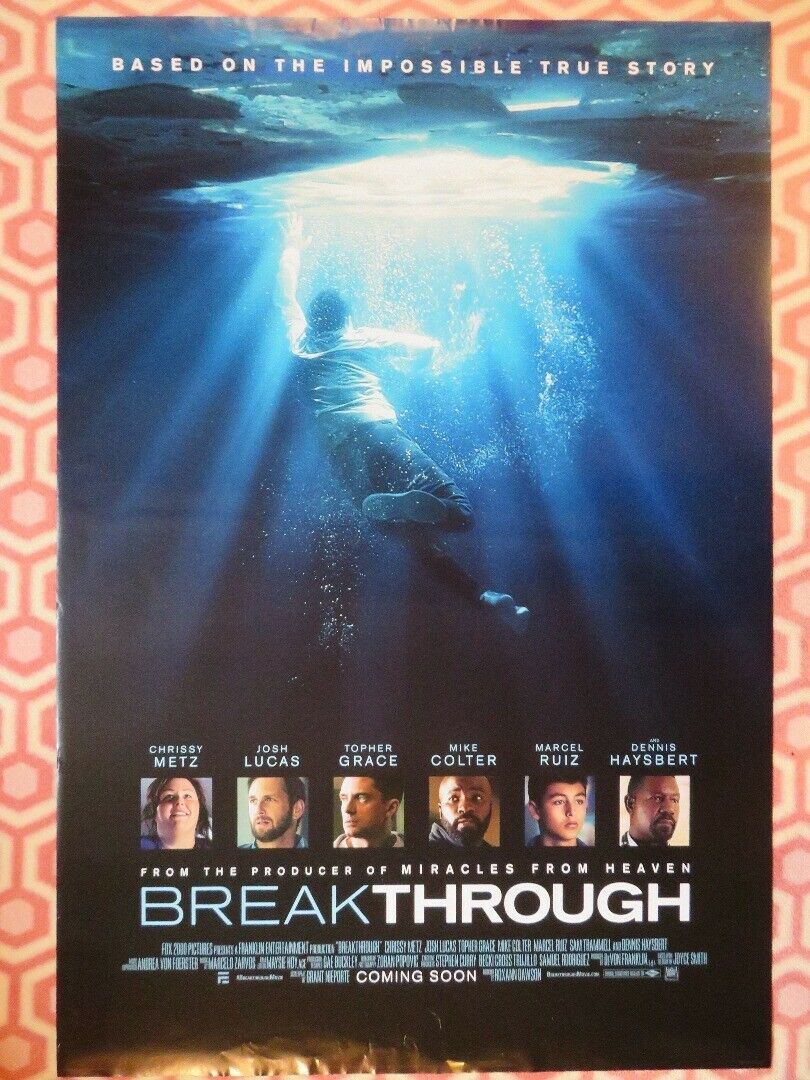 BREAKTHROUGH UK ONE SHEET (27"x 41") ROLLED POSTER CHRISSY METZ JOSH LUCAS