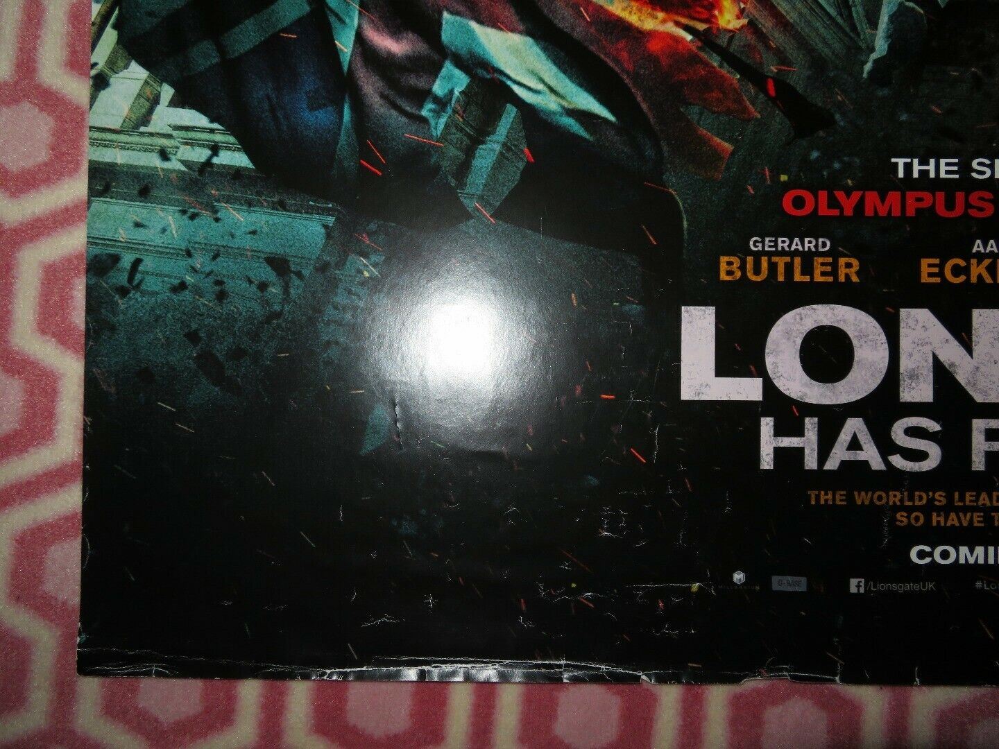 LONDON HAS FALLEN UK ONE SHEET (27"x 41") ROLLED POSTER MORGAN FREEMAN 2016