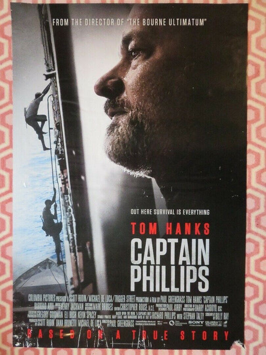 CAPTAIN PHILLIPS UK ONE SHEET (27"x 41") ROLLED POSTER TOM HANKS TRUE STORY 2013