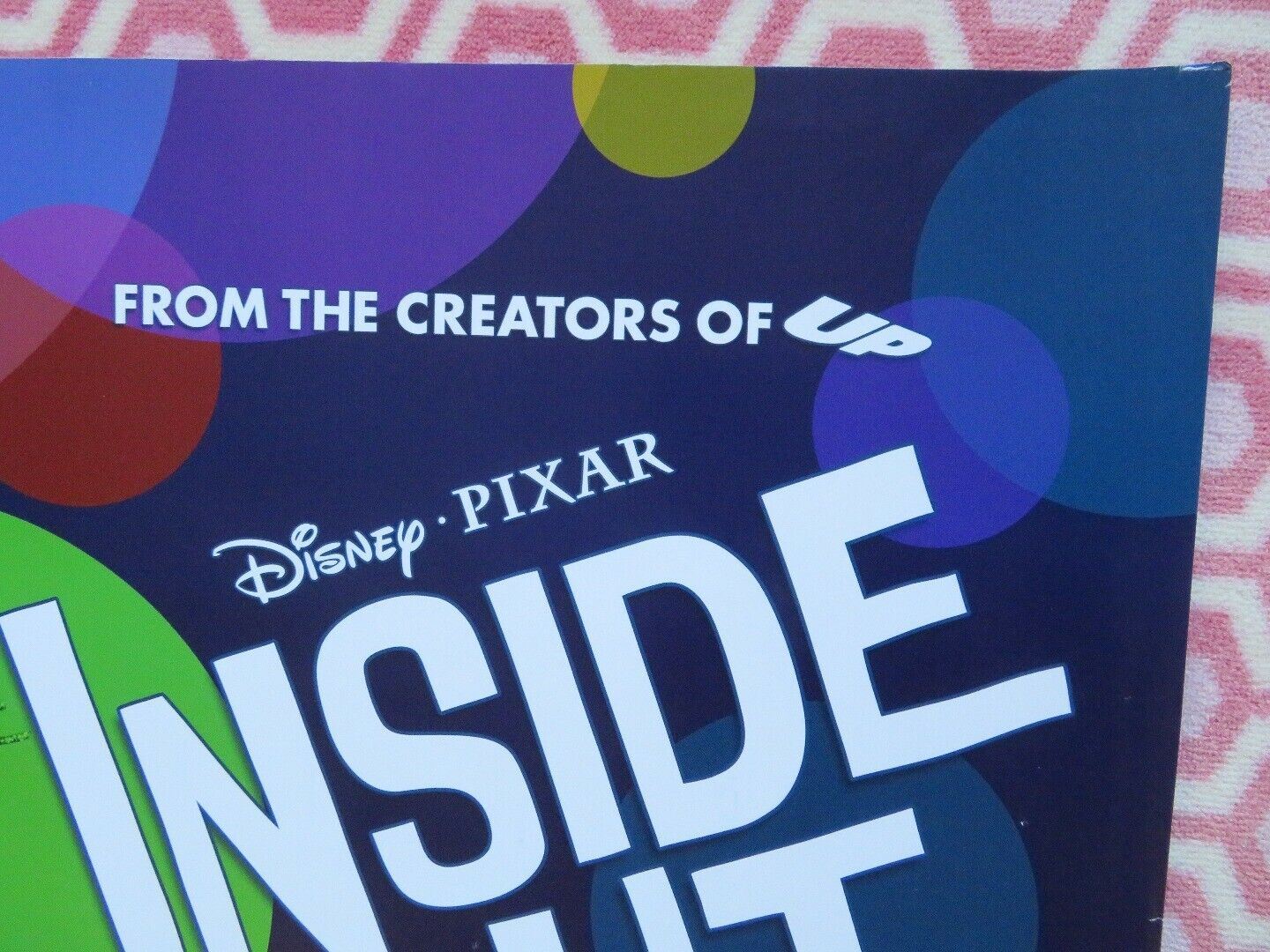 INSIDE OUT QUAD (30"x 40") ROLLED POSTER DISNEY AMY POEHLER RICHARD KIND 2015